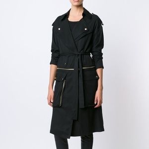 Black Trench with Gold Hardware, XS, Black, NWT